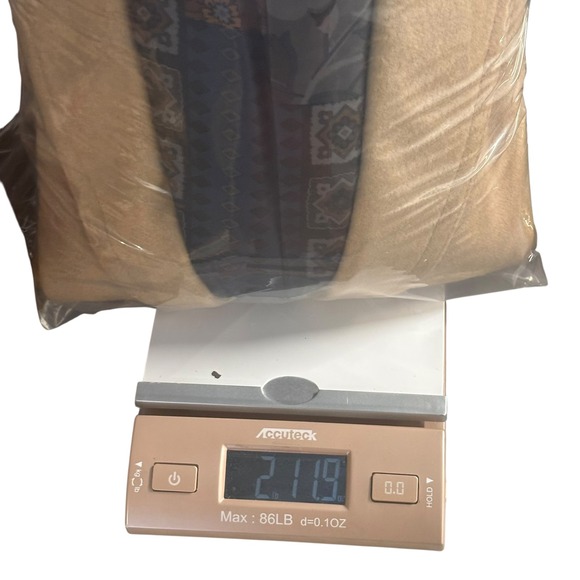 Tallia Mens Overcoat Beige Wool‎ Blend Velvet Trim Long Coat Winter Outerwear XL - Picture 16 of 16